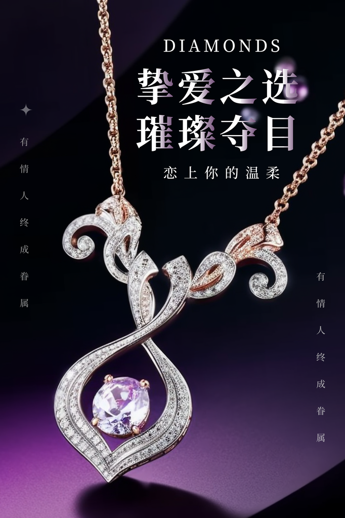 钻石珠宝首饰海报