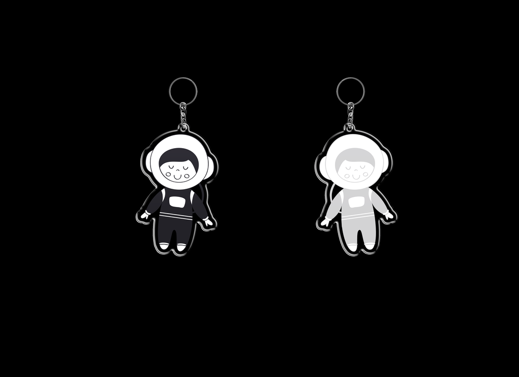 异形亚克力透明挂件钥匙扣文创展示样机