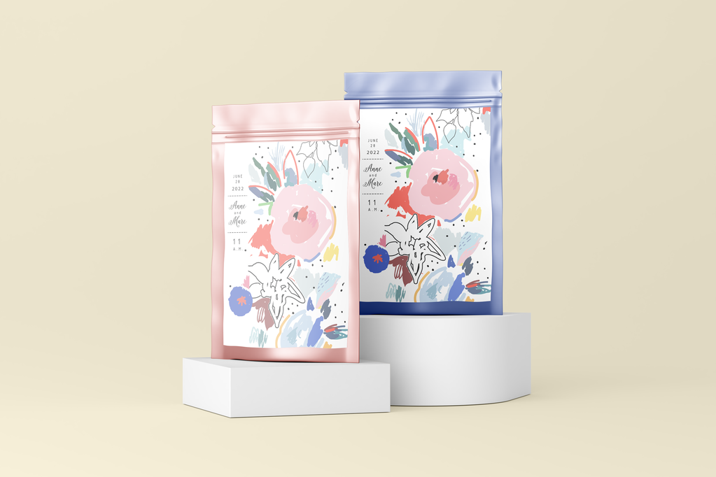 自立食品袋包装袋子自封袋多角度平铺VI