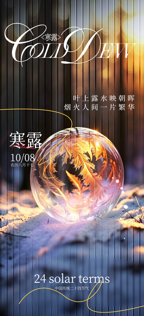 寒露节气海报设计