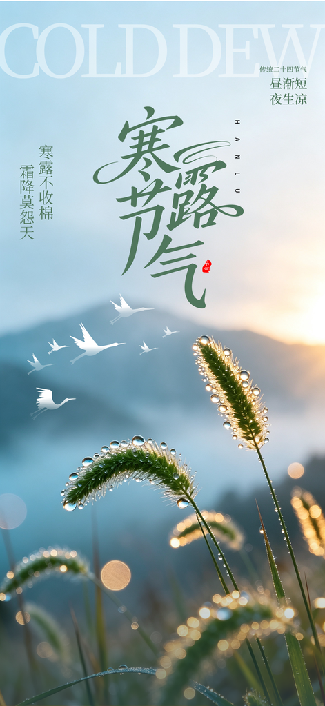 寒露节气海报设计