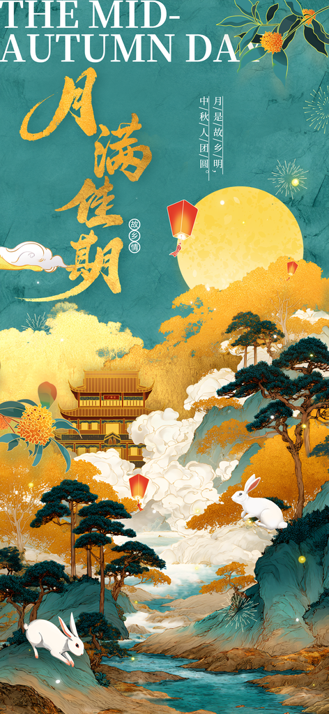 中秋节节日活动宣传海报
