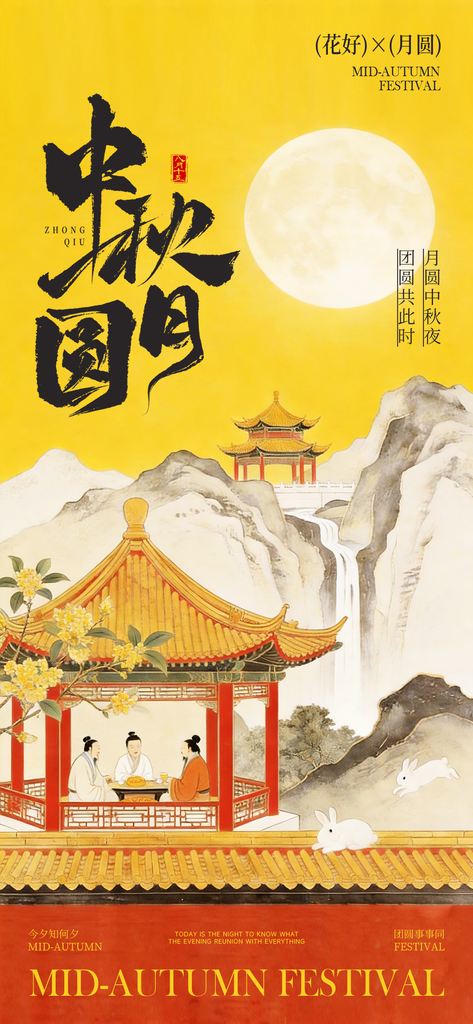 中秋节海报设计模板