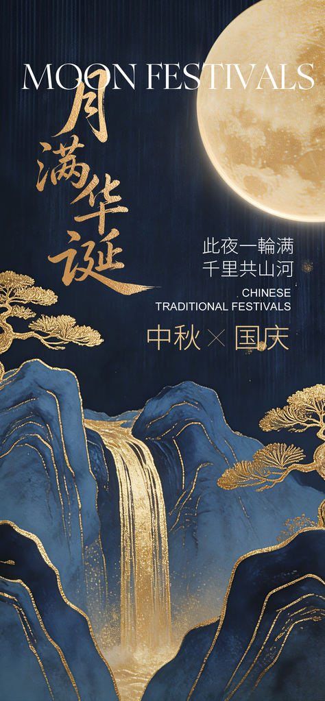 中秋节海报模板素材