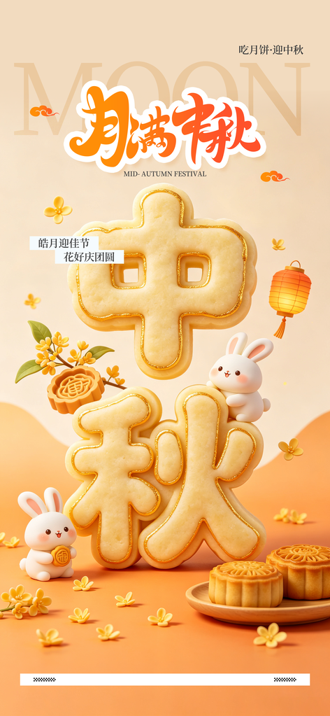 中秋节海报模板素材