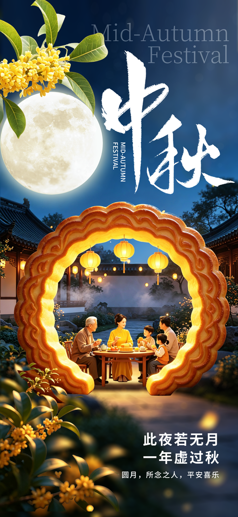 中秋节海报设计模板