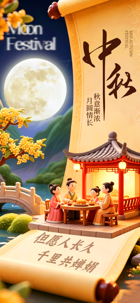 中秋节海报设计模板