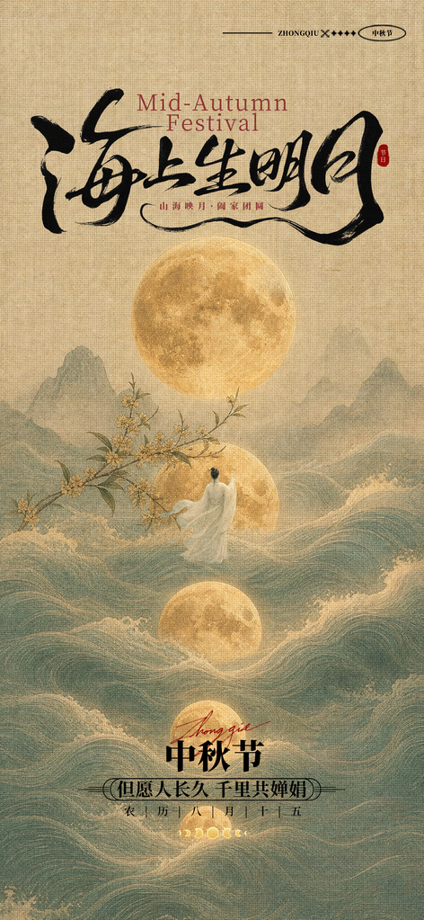 中秋节海报设计模板