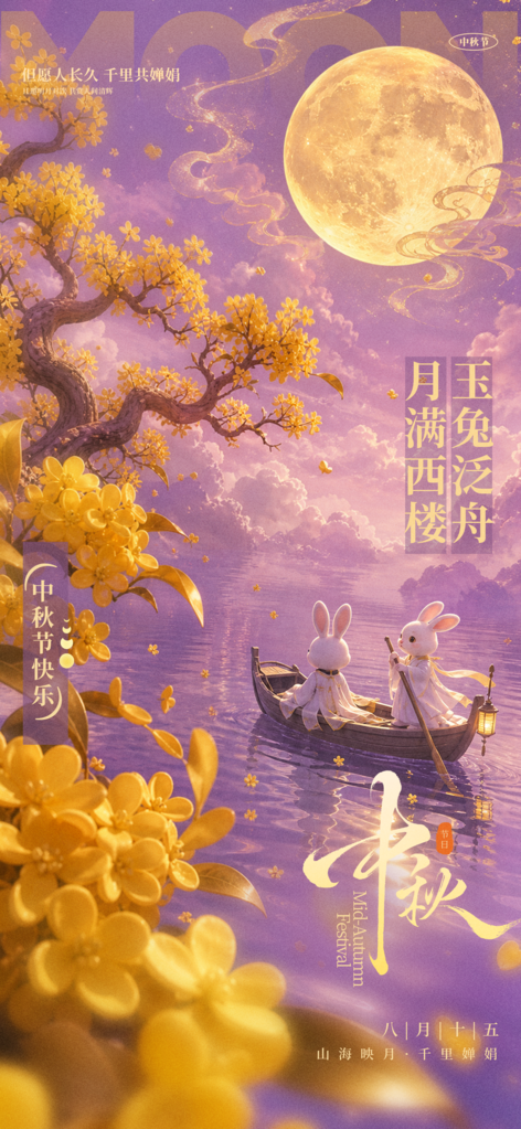 中秋节海报设计模板