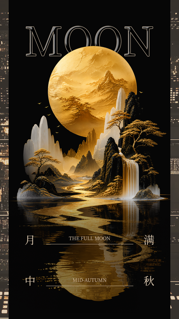 中秋节海报模板素材