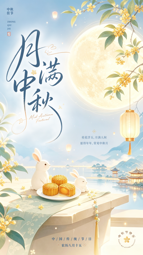 中秋节宣传海报设计模板
