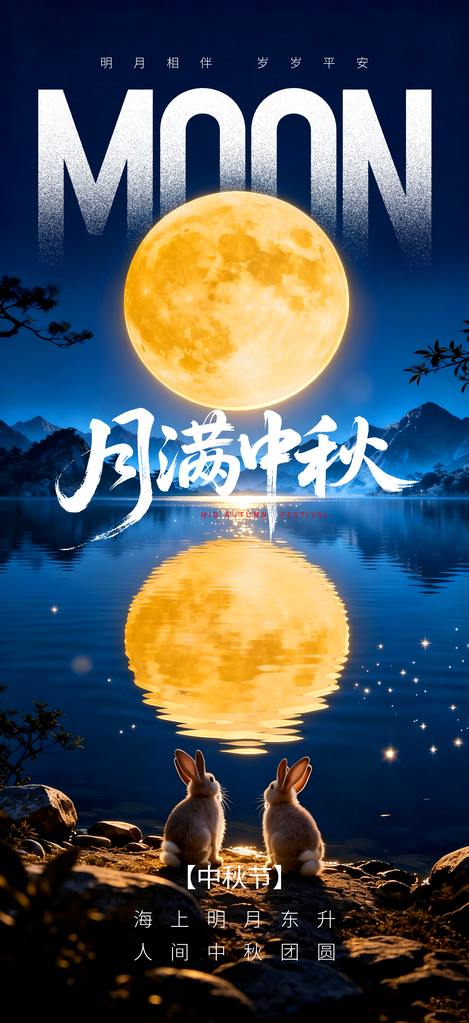 中秋节宣传海报设计模板