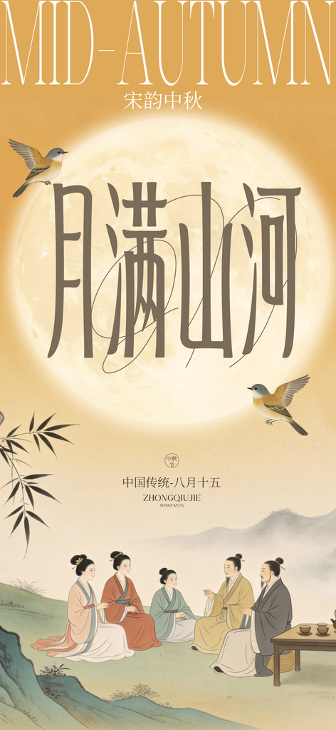 中秋节海报设计模板