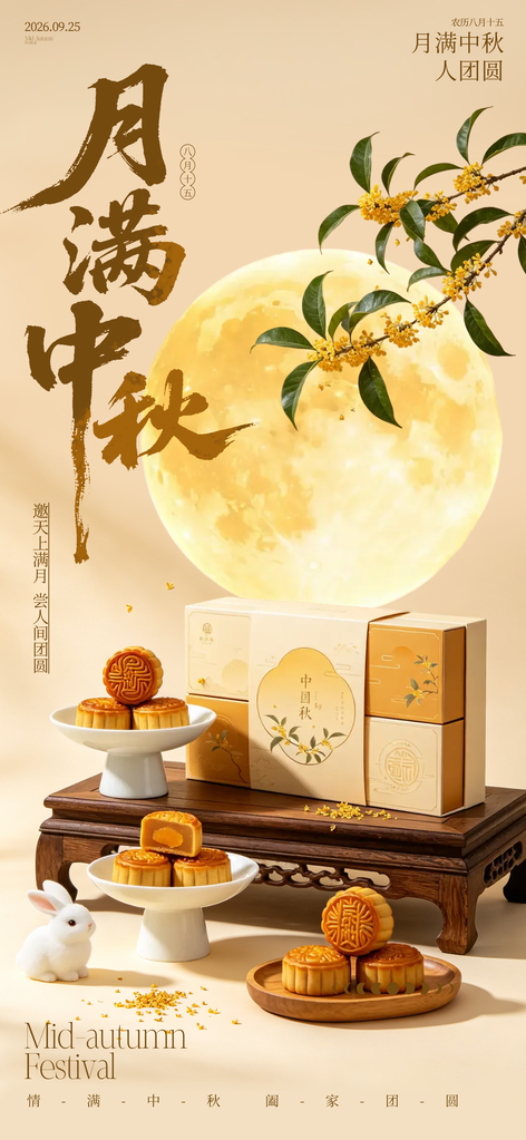中秋节海报设计模板