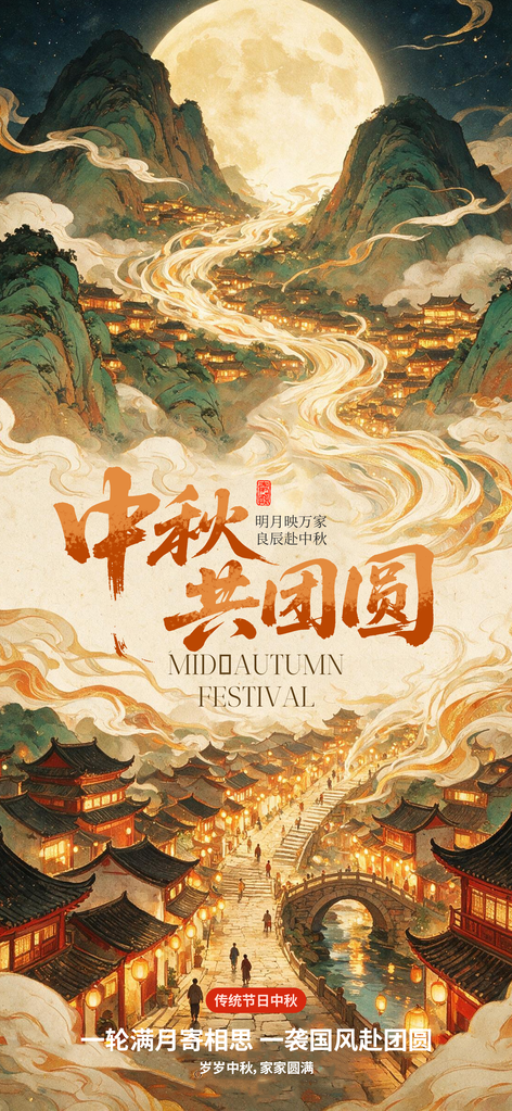 中秋节海报设计模板