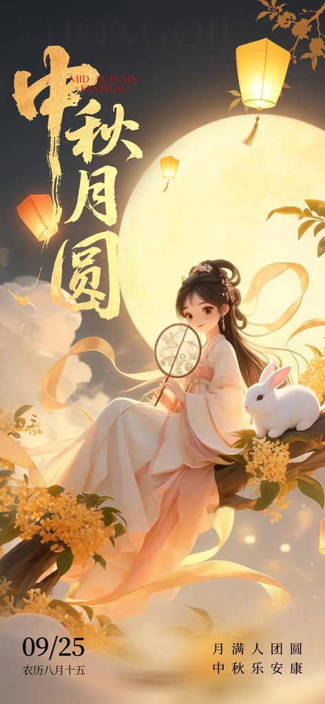 中秋节海报设计模板
