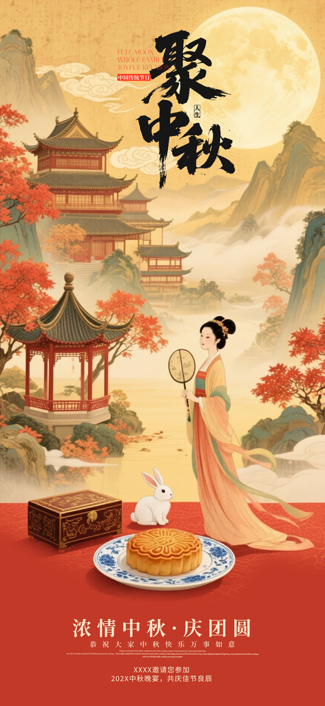 中秋节海报设计模板