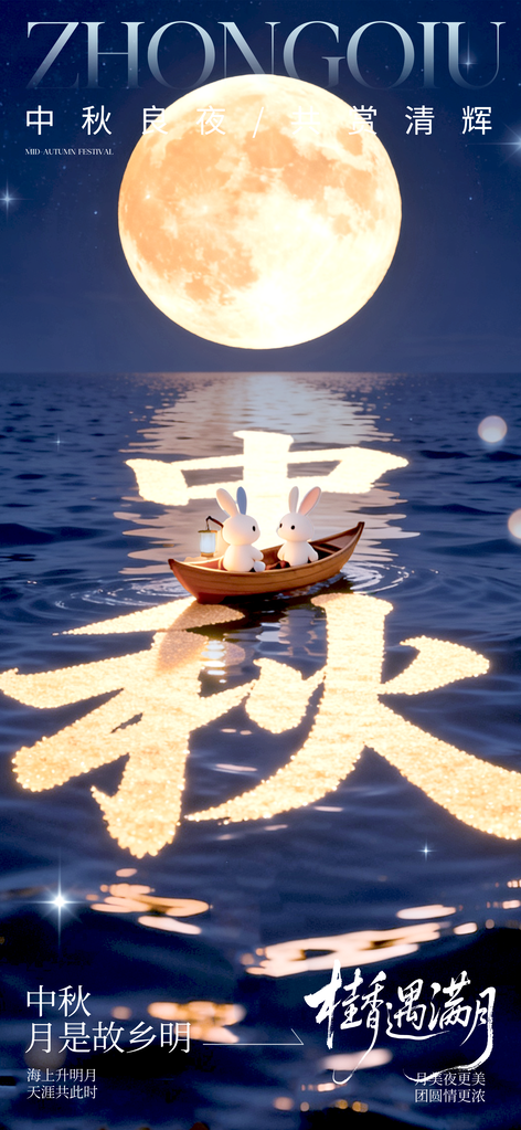 中秋节海报设计模板