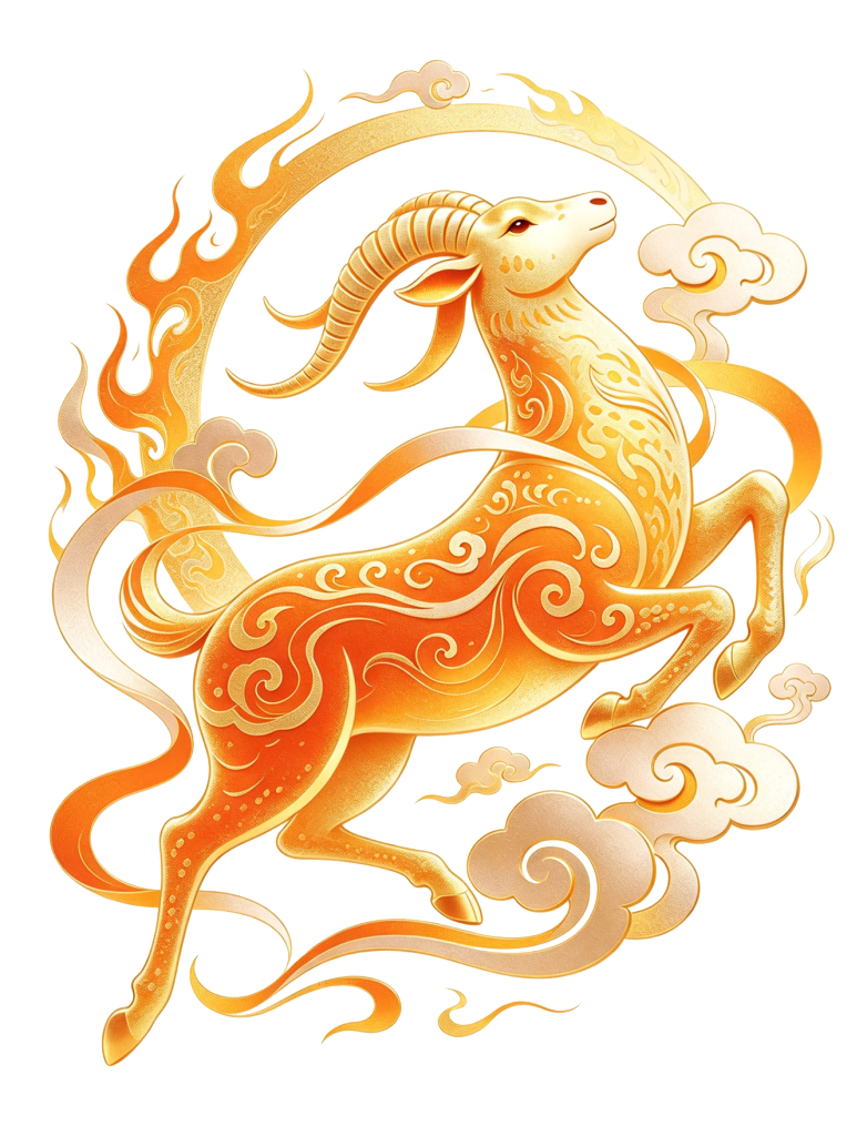 2027羊年金色羊免抠元素