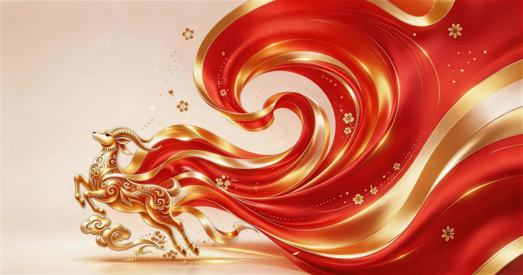 2027羊新年年企业年会背景