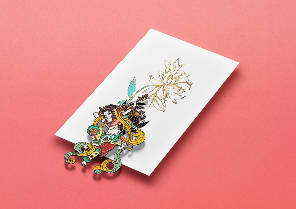文创金属徽章冰箱贴书签创意设计样机素材