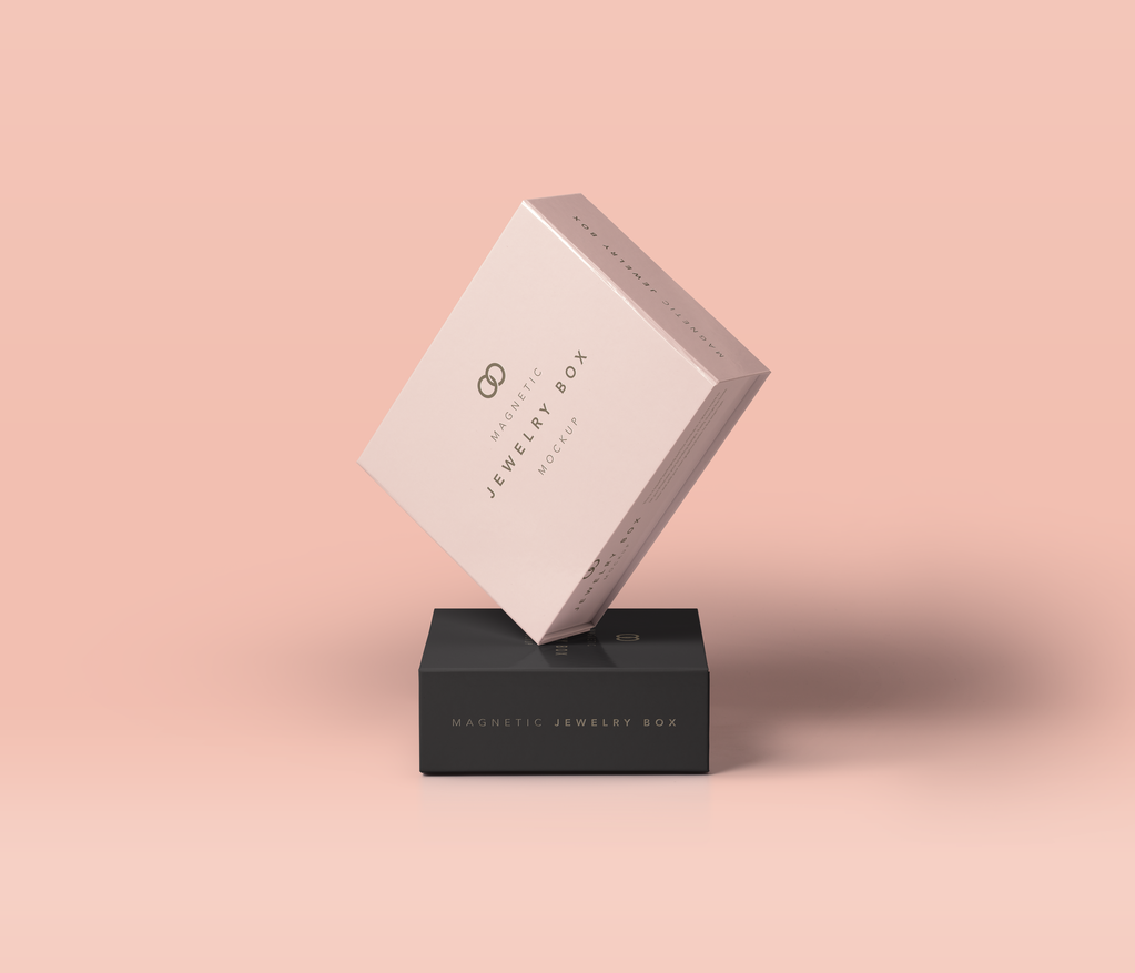 高端纸盒包装创意设计应用样机psd
