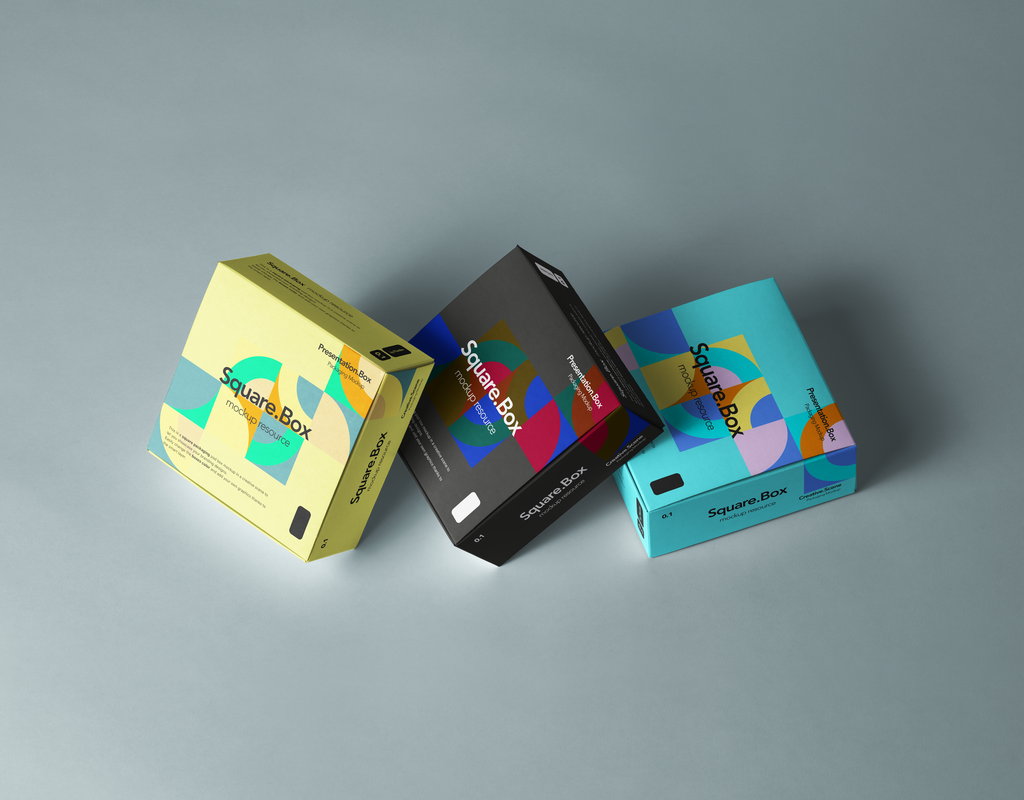 高端纸盒包装创意设计应用样机psd素材