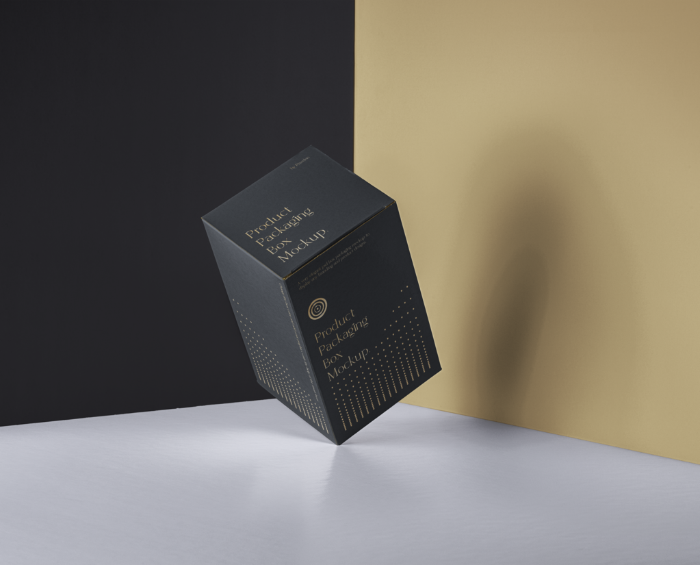 包装纸盒展示创意设计应用样机psd