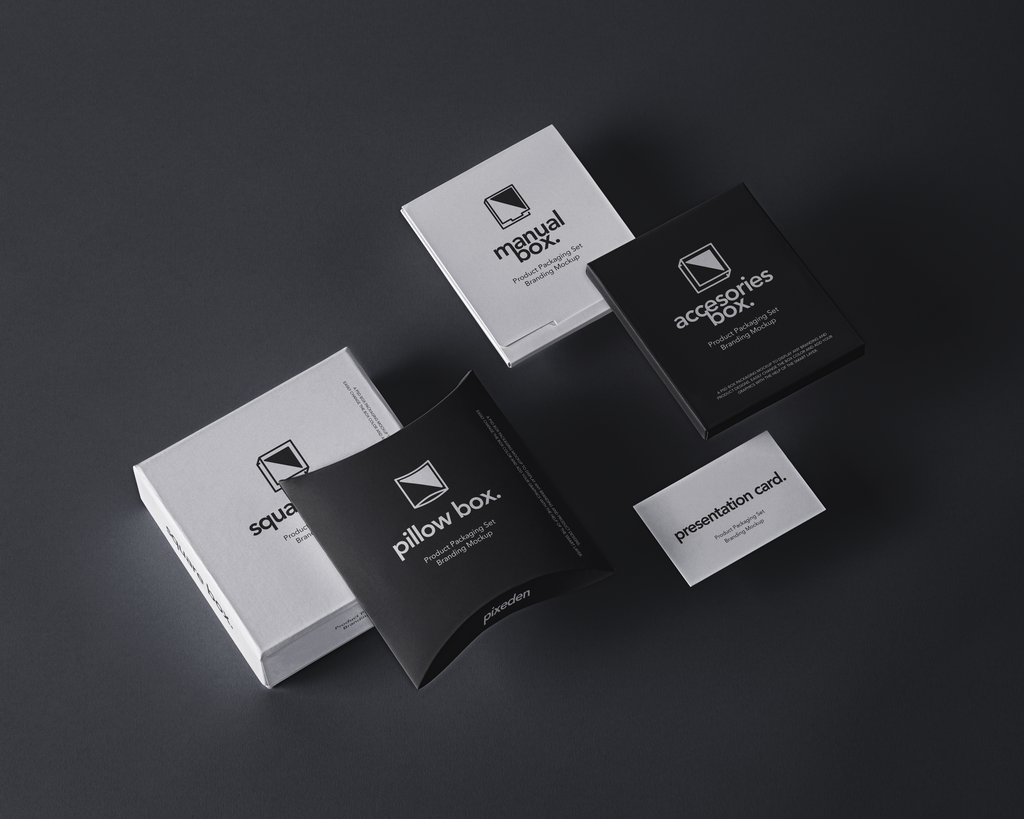 包装纸盒展示创意设计应用样机psd