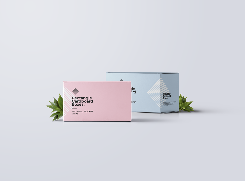 包装纸盒展示创意设计应用样机psd素材