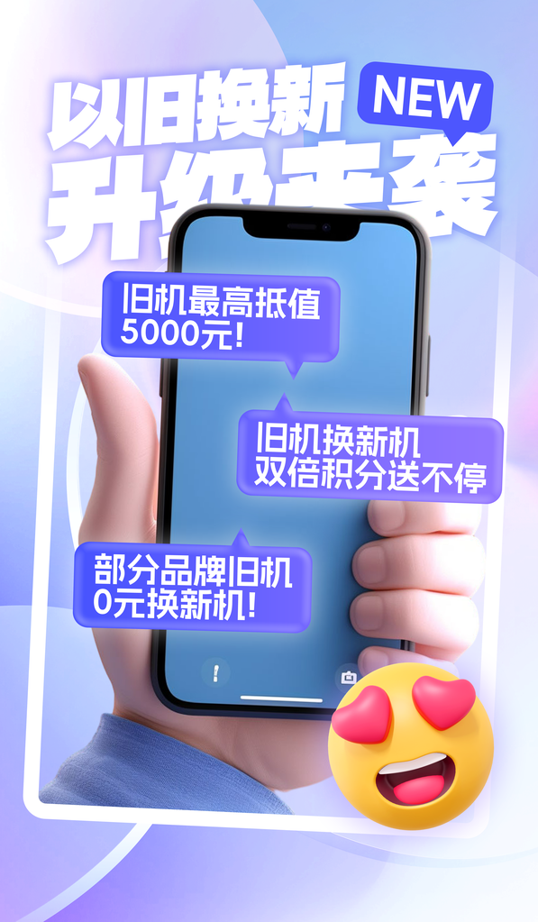 手机国补以旧换新海报