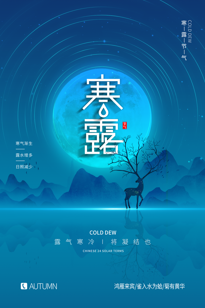 韩丽二十四节气海报设计模板