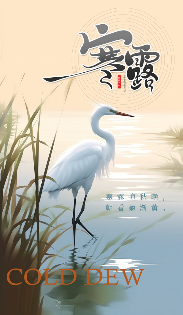 寒露二十四节气海报素材