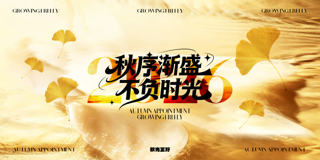 秋日秋天出游秋游秋季旅游海报