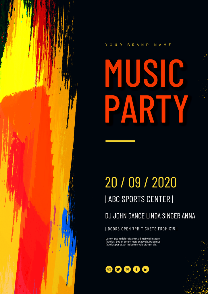 音乐培训演唱场会海报