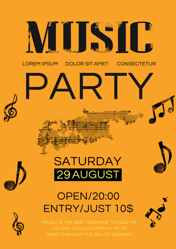 音乐培训演唱场会海报