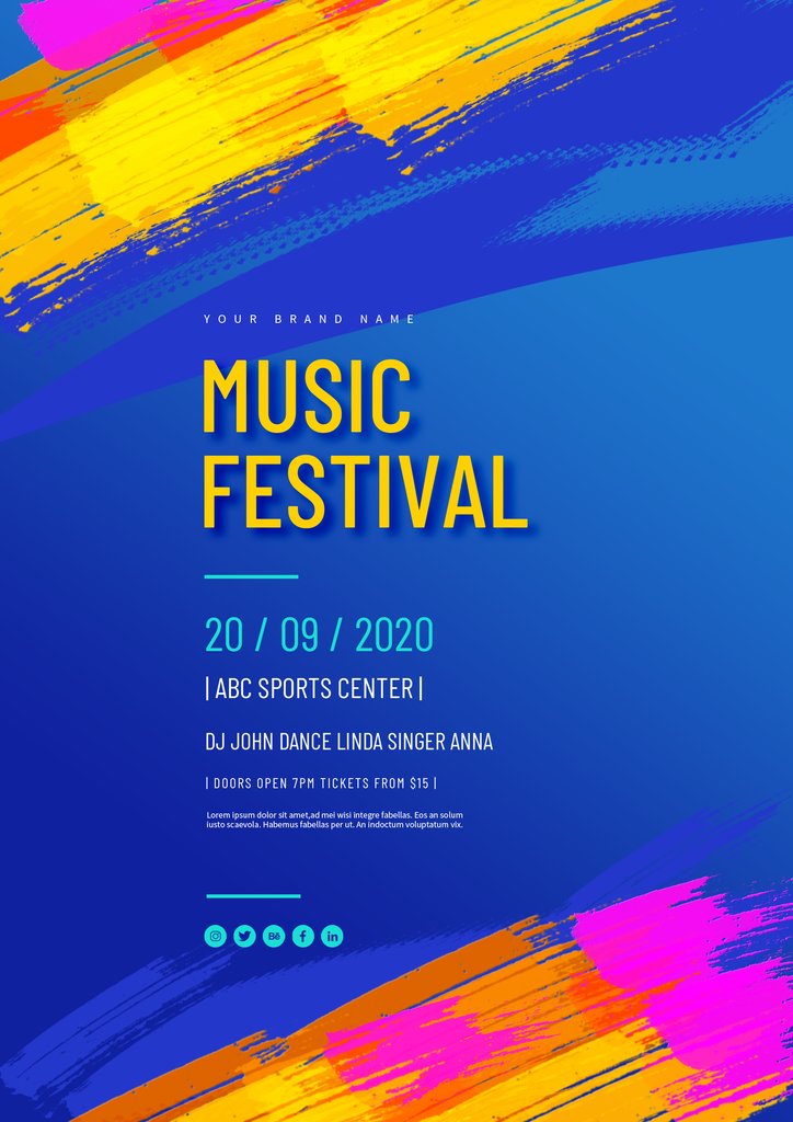 音乐培训演唱场会海报
