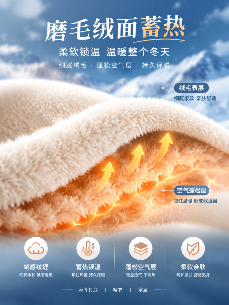 冬季蓄热面料