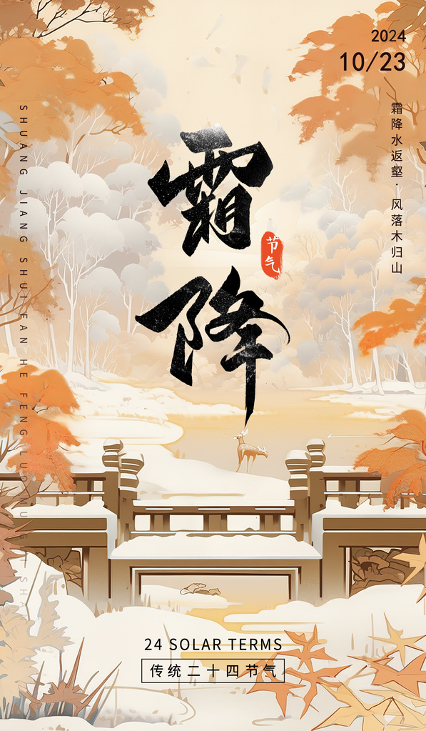 霜降海报素材