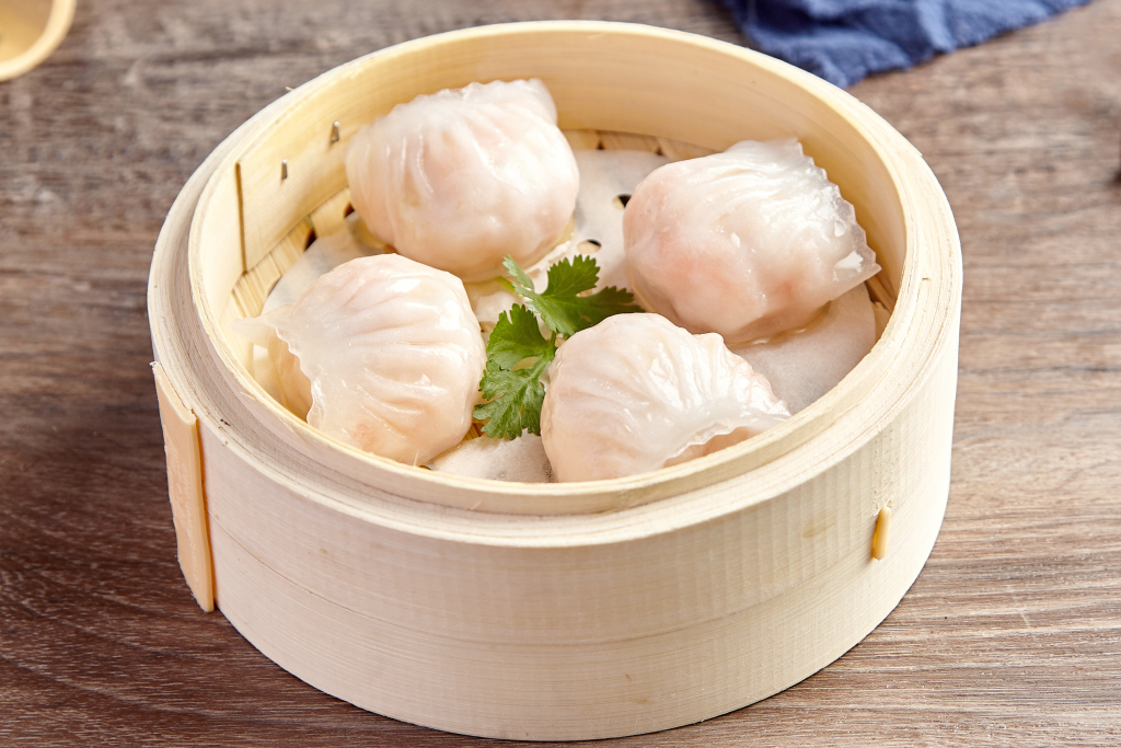 虾饺美食图片